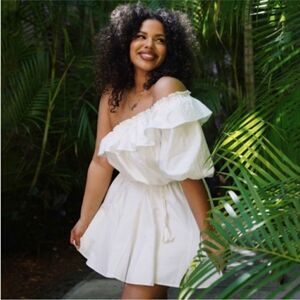 NWT Rhode for Target White Off-Shoulder Dress, XXS